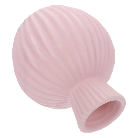 FUEENIRVA Pink Ceramic Vase Smooth Texture Home Office Decoration 1Pc
