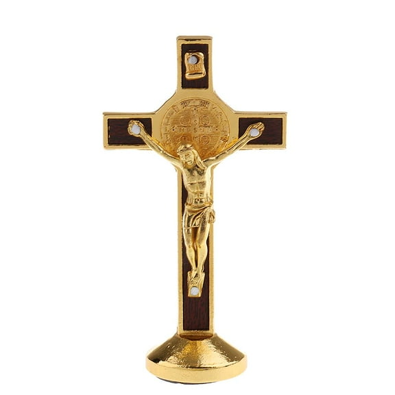 1Pc Crucifix Jesus Cross Statue Figurine for Car Home Chapel