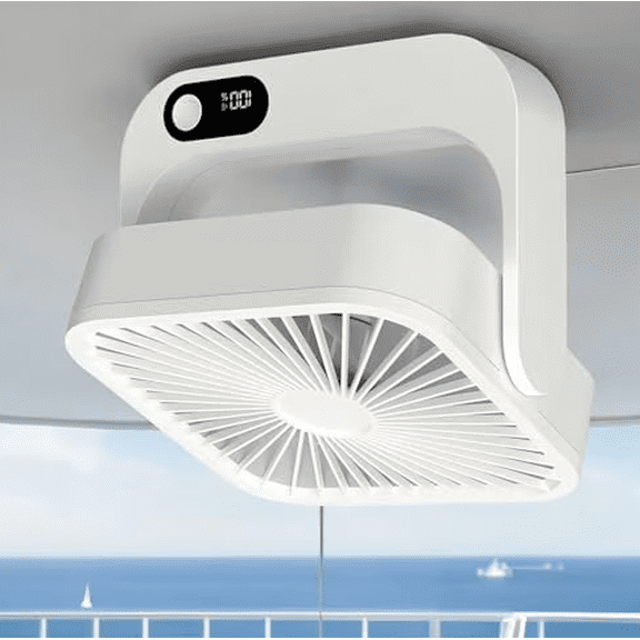 1Pc Cruise Fan 6-10 Hour Battery Life 5 Speed Control Personal Travel Cooling Equipment