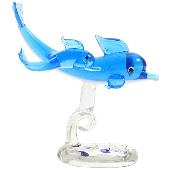 1Pc Crystal Dolphin Ornament Animal Figurine Desktop Adornment Supplies