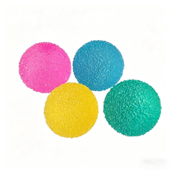1Pc Crystal Filled Sensory Squeeze Ball, Multicolor Stress Relief Ball for Office Desk Study Break and Travel Relaxation, Portable Decompression Accessory for Daily Anxiety Release