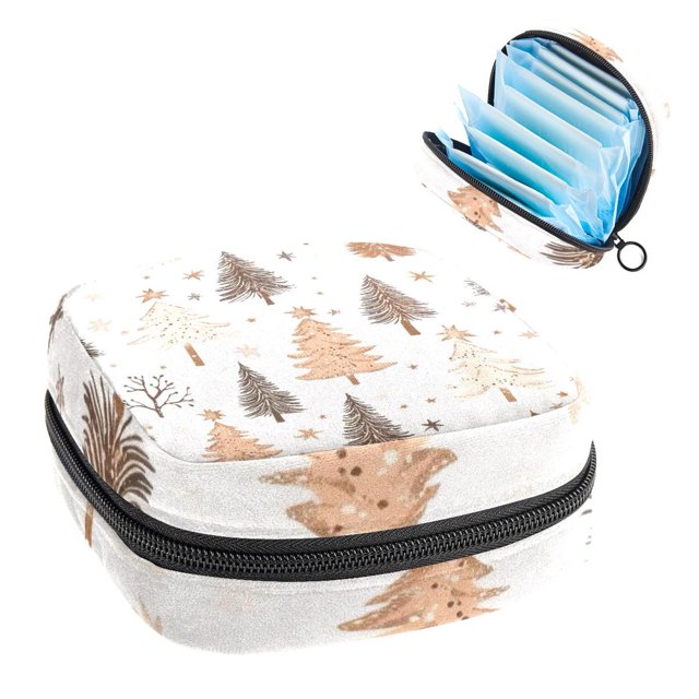 1Pc Cute Period Bag Menstrual Cup Pouch, Large Storage Bag Sanitary