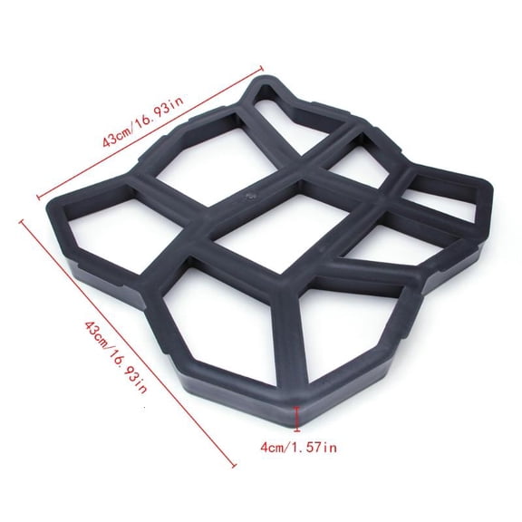 1Pc DIY Garden Walk Mould Make Driveway Paving Brick Patio Concrete Slabs for Pa