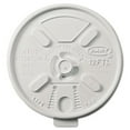 thumbnail image 1 of 1Pc Dart Lift n' Lock Plastic Hot Cup Lids, Fits 10 oz to 14 oz Cups, White, 1,000/Carton (12FTL)G7, 1 of 1