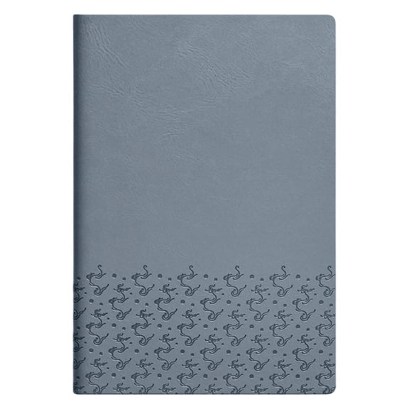 1Pc Deep Sea Blue Executive Journaling Book, A5 Softshell PU Leather Notebook, Lay-Flat Sewn Binding Subject Notepad