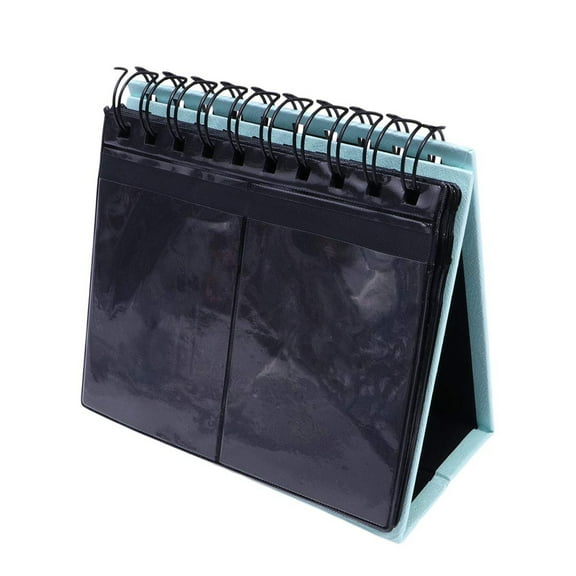 1Pc Desk Calendar Photo Album Desktop Calendar Photo Album For Desk,Pvc Blue