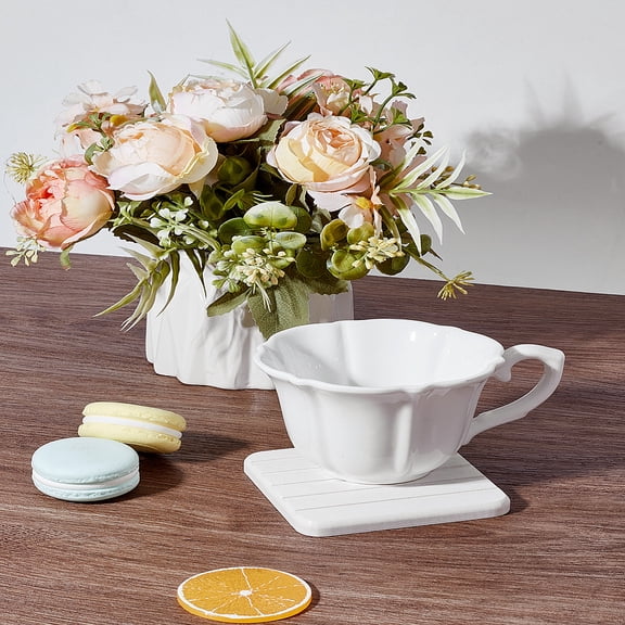 1Pc Diatomaceous Earth Coaster Absorbent Non-silp Durable Coasters Cup Mats Non-Slip Absorbent Drink Cup Mats for Tabletop Protection DIY