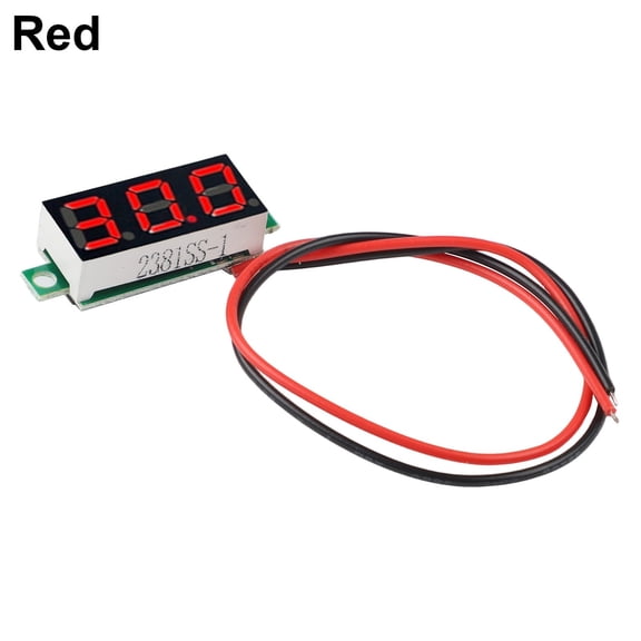 1Pc Digital Dc Voltmeter Head 3 Wire Led Minimun Digital Voltmeter Dc2.5-40V Reverse Connection Protection 0.28Inch