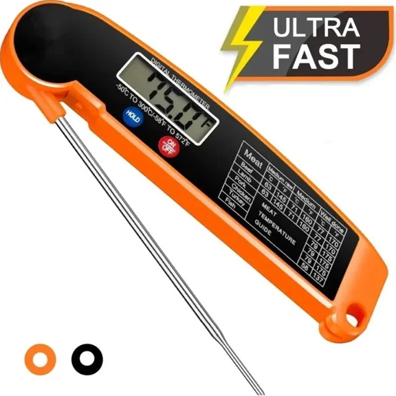 1Pc Digital Kitchen Food Thermometer Probe For Meat Bbq Water Milk Cooking - New