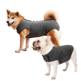 thumbnail image 1 of 1Pc Dog Calming Anxiety Vest Soft Stretchy Adjustable Wrap Stress Relief Pet Shirt for Daily Home Travel Use, Dark Gray XXL, 1 of 4