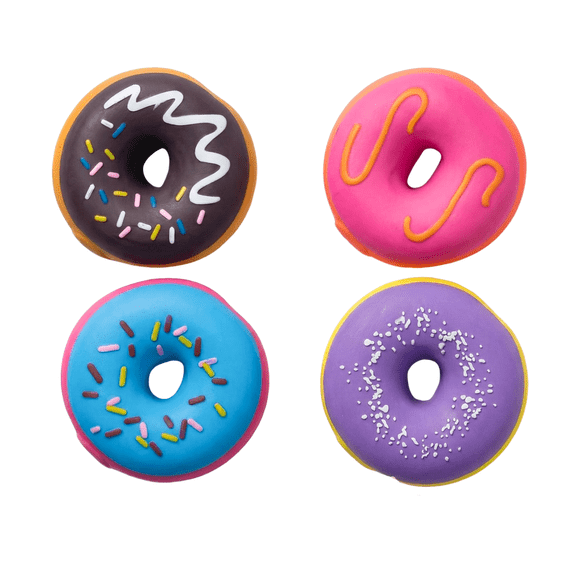 1Pc Donut Stress Ball, Artificial Donut Stress Relief Exercise Balls, Small Fake Donuts for Birthday Party Favors, Shop Decoration, Random Color