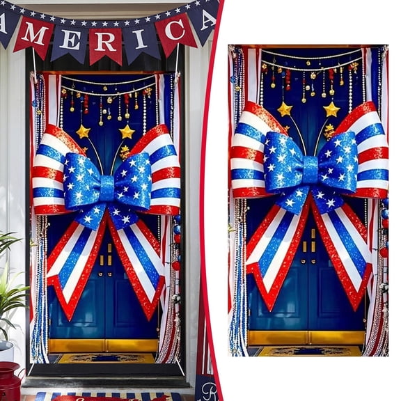 1Pc Door Curtain Door Curtain Cloth For Doorway Entryway (D)