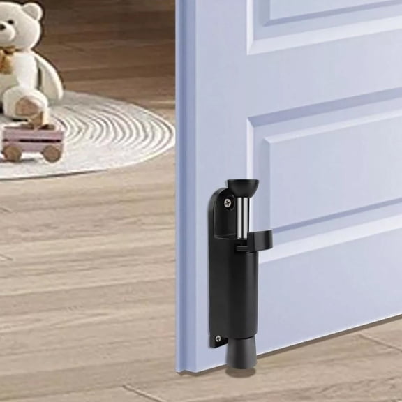 1Pc Door Stop Base Zinc Alloy Holder Spring-Loaded Release Foot Switch Gate Lock