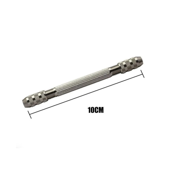 1Pc Double End Pin Vise Chuck Hand Drill Chuck With 10Pcs Drill Bits For Watch Jewelry Making Repair Tool Watchmaker Jeweler A Fangkenuo