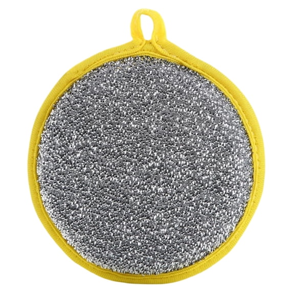 1Pc Double-Sided Dishwashing Sponges – Round Scrubber Rag Dish Pad for Home Kitchen Cleaning Tool, Non-Scratch Pan & Pot Cleaning Tools – Durable Household Kitchen Scrubbers for Tableware