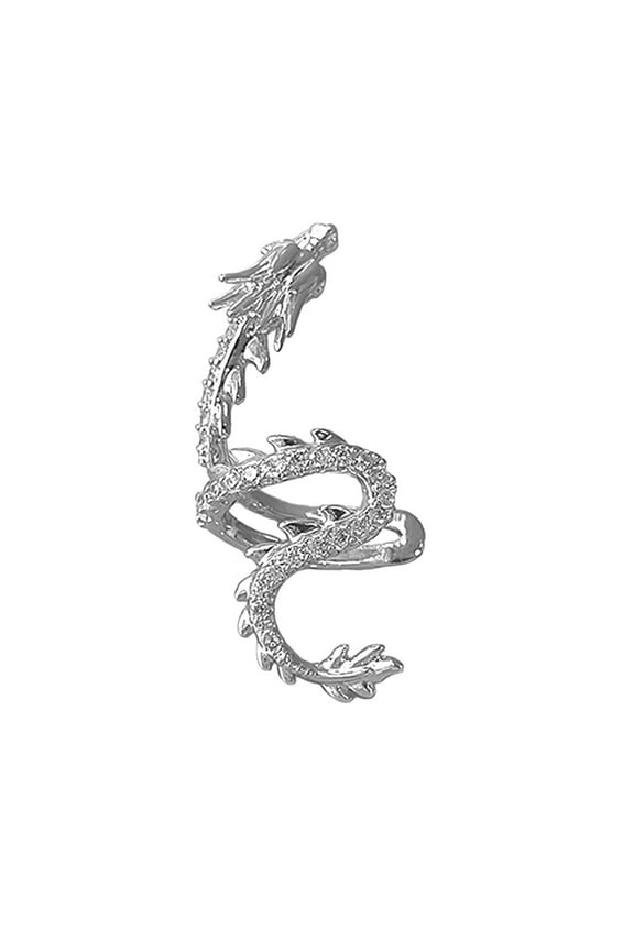 1Pc Dragon Year Birthstones Ear Cuff Delicate Ear Clips Jewelry Trendy Ear Wrap Studs Unique Ear Clip Jewelry