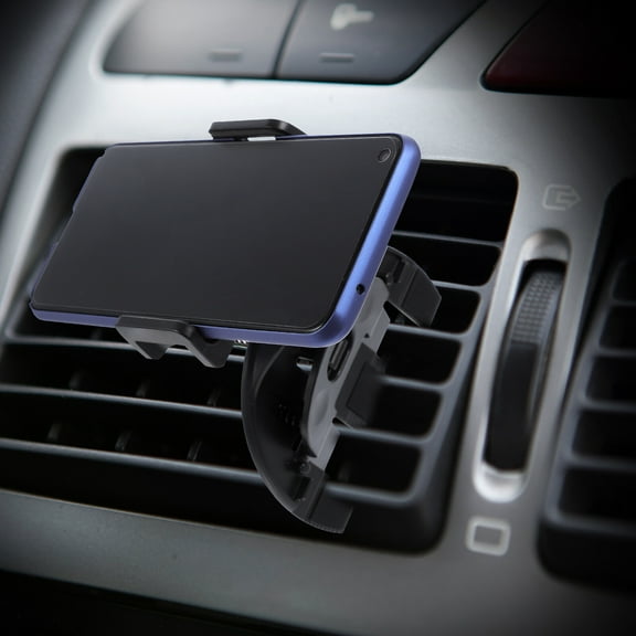 FUEENIRVA 1Pc Durable Black Car Phone Holder Cd Port Bracket Universal Mobile Phone Mount