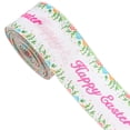 thumbnail image 1 of 1Pc Easter Ribbons, 2.5 Inch ×5 Yards Spring Burlap Ribbon, Easter Bunny Easter Egg Wired Ribbon, Colorful Buffalo Plaid Ribbon, Wired Edge Ribbons for DIY Crafts Bows Making Gifts Wrapping, 1 of 6