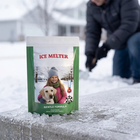 1Pc Eeljoy Pet Safe Ice Melt 100G, Fast Melting Formula For Safe Snow/Ice Removal, Ideal For Pet-Friendly Areas Driveways Sidewalkseeljoy Pet Safe Ice Melt 100G Is A Reliable