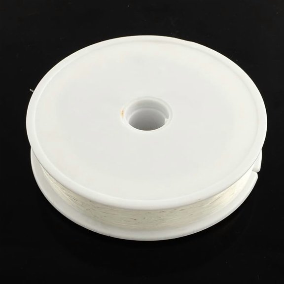 1Pc Elastic Thread Clear 0.5mm 109.36 Yards (100m) Roll Round Shape for Jewelry Making Beading Crafting Projects