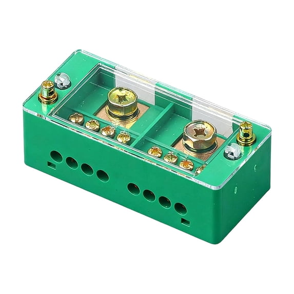 1Pc Electrical Junction Box, 1-Gang Cable Connection Device With Two-In Eight-Out & Twelve-Out Terminal Blocks For Household Wiring Projects