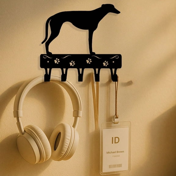 1Pc Exquisite Black Dog Metal Wall Hook, Perfect For Multiple Spaces Like Hallways & Rooms. Highly Functional For Hanging Coats, Organizing Kitchen Utensils, Bathroom Storage, Adding Artistic Flair