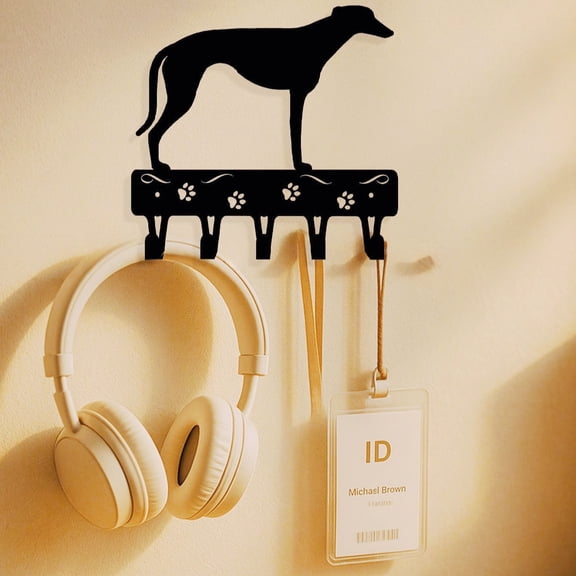 1Pc Exquisite Black Dog Metal Wall Hook, Perfect For Multiple Spaces Like Hallways & Rooms. Highly Functional For Hanging Coats, Organizing Kitchen Utensils, Bathroom Storage, Adding Artistic Flair