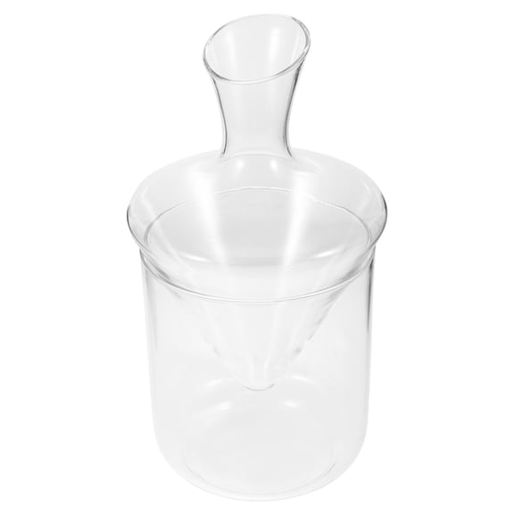 1Pc Exquisite Household Decanter Tranaparent Oblique Decanter Wine Container