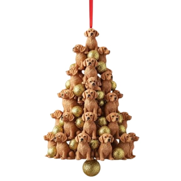 1Pc Farmhouse Animal Christmas Tree Shaped Hanging Ornaments Chicken Pig Frog Stacking Xmas Hanging Ornament 2D Flat Acrylic Xmas Tree Animal Pendant Rustic Indoor Home Decorations Party Gift Decor