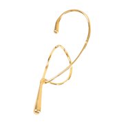 1Pc Fashionable Geometric Ear Bone Clip for Women Eye Catching Metal Twist Line Without Piercing Required Daily Use