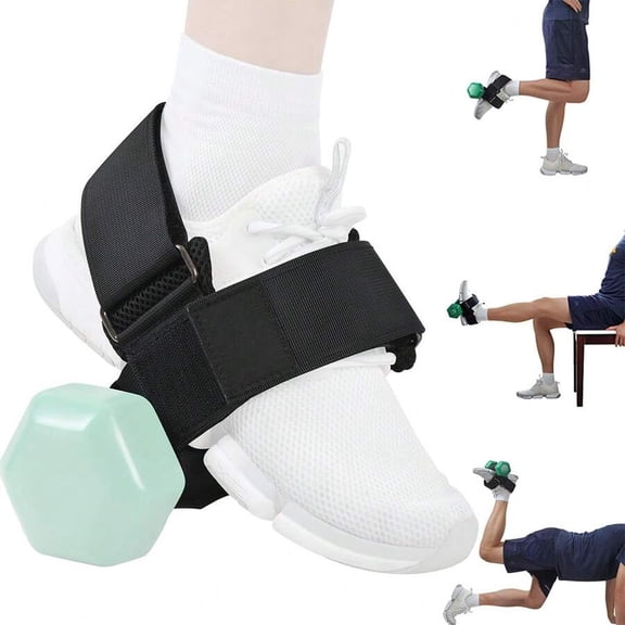 1Pc Feet Dumbbell Attachment, Tibialis Trainer Ankle Straps For Feet Weight Lifting Shin Splint, Hamstring Curls, Leg Curl Attachment At Home Gym Equipment Gym Accessories