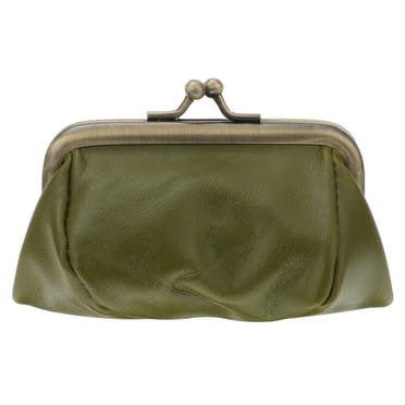 1Pc Female Cards Purse Key Wallet Coin Holder Handbag Change Purse (Green)