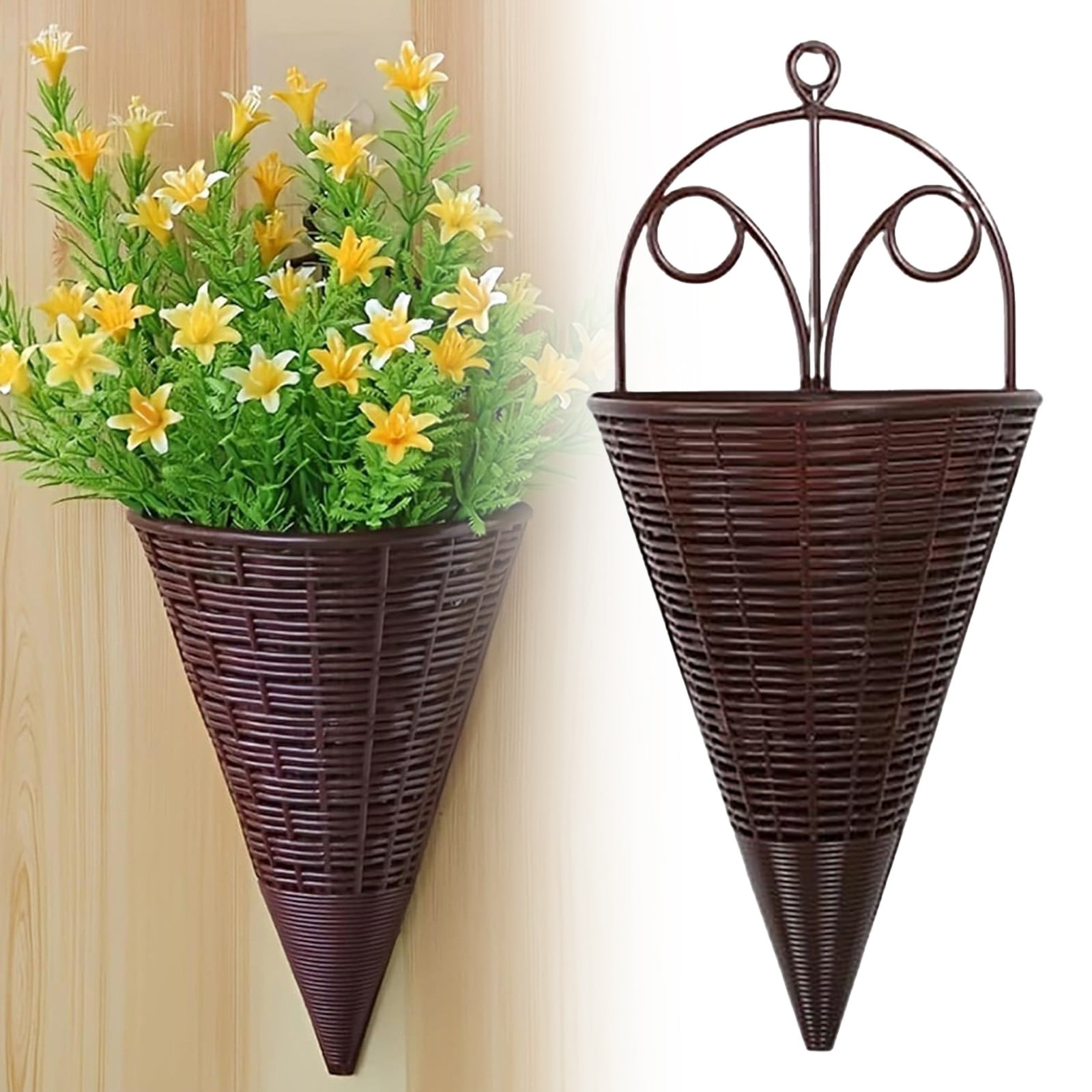 1Pc Fence Planters,Hanging Flower Pots,Rail Planter for Outdoor Plants ...
