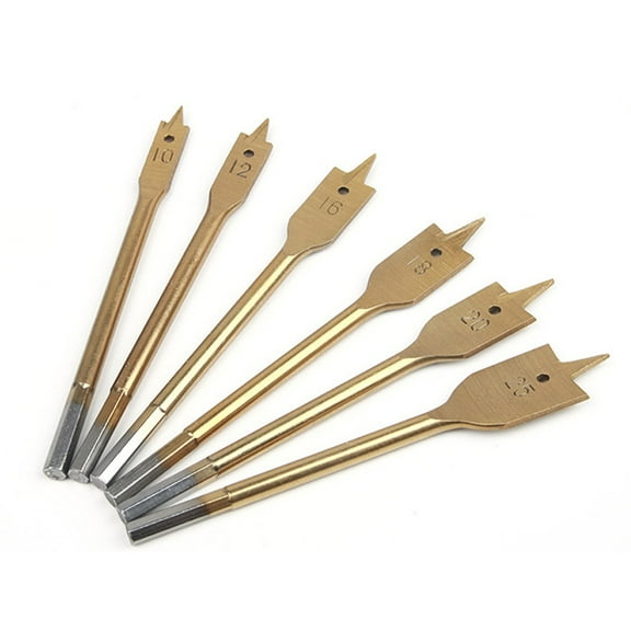 1Pc Flat Wood Drill Bit 10/12/16/18/20/25Mm Flat Drill Woodworking Drill Bits For Bench Hand Drill Hex Shaped Shank 150Mm 12Mm Fangkenuo