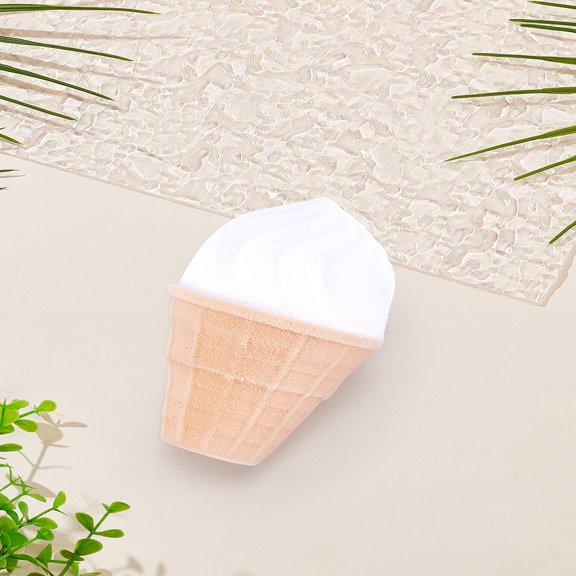 1Pc Flocking Jewelry Boxes with Sponge Inside for Earrings Rings and Pendants Ice Cream 4.5x7.2cm