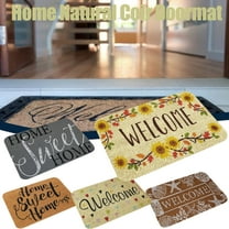 1Pc Floor Mat Welcome in the Door Mat Hallway Kitchen Absorbent Mat Foot Mat Soft Non-Slip Carpet