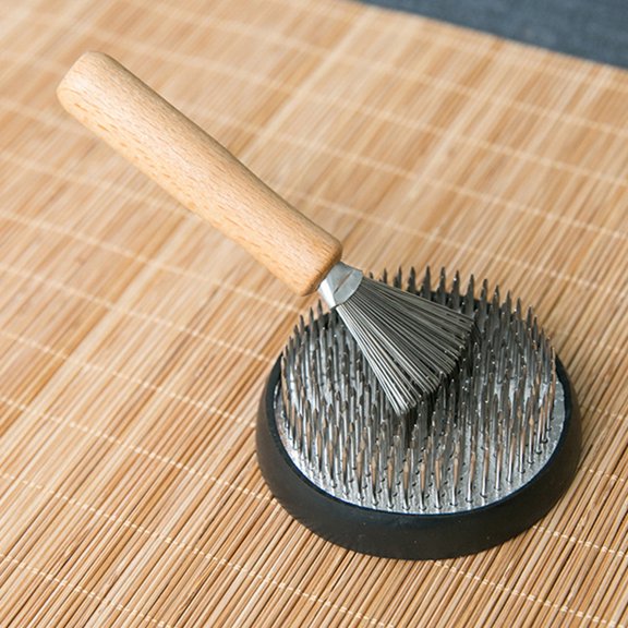 1Pc Flower Arrangement Cleaning Rake with Metal and Wood for Garden and Home Floral Use