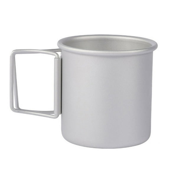 1Pc Foldable Cup Aluminium Alloy Cup Portable Beverage Cup for Outdoor Camping