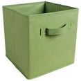 thumbnail image 1 of 1Pc Foldable Storage Box,Non-Woven Folding Box Cabinet Drawer Box Coverless Storage Box Portable Square Army Green,Square Foldable Storage Bins Organization And Storage Closet Organizer Storage, 1 of 2
