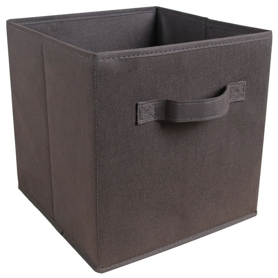 1Pc Foldable Storage Box,Non-Woven Folding Box Cabinet Drawer Box Coverless Storage Box Portable Square Dark Gray,Square Foldable Storage Bins Organization And Storage Closet Organizer Storage