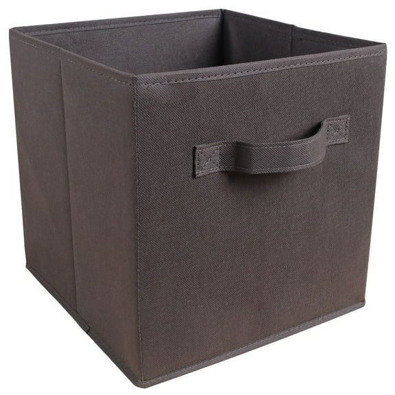 1Pc Foldable Storage Box,Non-Woven Folding Box Cabinet Drawer Box Coverless Storage Box Portable Square Dark Gray,Square Foldable Storage Bins Organization And Storage Closet Organizer Storage