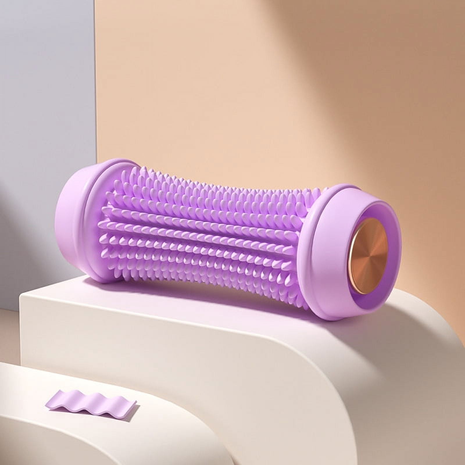 1Pc Foot Roller Massager Yoga Plantar Fascia Roller Home Fitness Fingerpressure Board Deep Muscle Relaxation Foot Massage Roller (purple)
