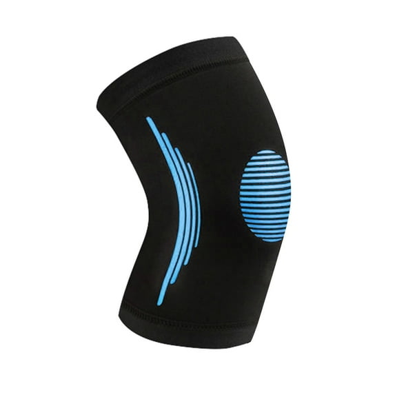 1Pc Football Basketball Knee Pad Support Guard Elastic Sport Gym Training Brace-L,Blue