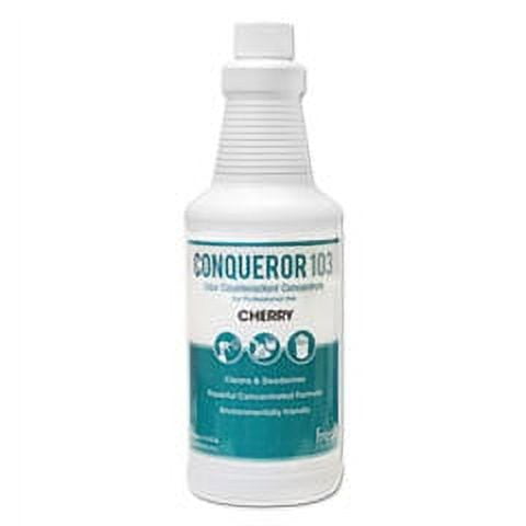 Conqueror 103 Odor Counteractant Concentrate, Cherry, 32 oz Bottle, 12/Carton Conqueror 103 Odor Counteractant Concentrate, Cherry, 32 oz Bottle, 12/Carton