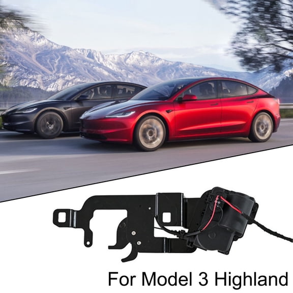 1Pc Front Trunk Electric Suction Lock Automatic Closing Black tool for Tesla for Model 3 17-20/ 21-23 for Highland for Model Y