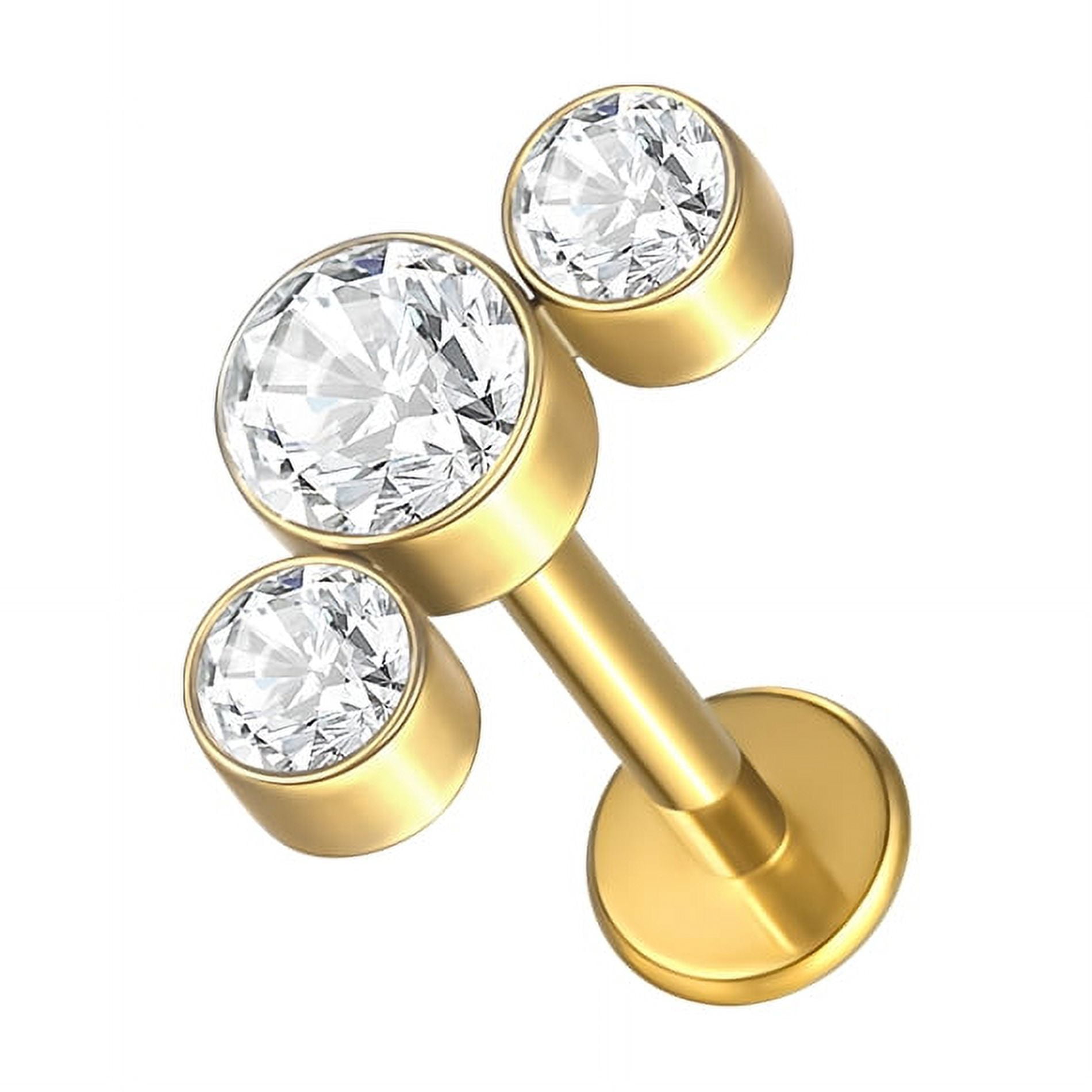 1Pc G23 Titanium Ear Tragus Cartilage Helix Daith Piercing Stud 1Pc G23 Titanium Ear Tragus Cartilage Helix Daith Piercing Stud