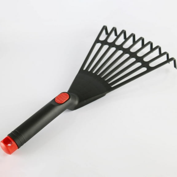 1Pc Gardening Hand Rake Leaf Rake,Garden Hay Fork Rake Head 2024 New Horticultural Small Rake Plastic Garden Rake Cultivator Plastic Rake Upgraded Edge Shovel Dead Rake Cultivator Hand Rake,13.7"x7"