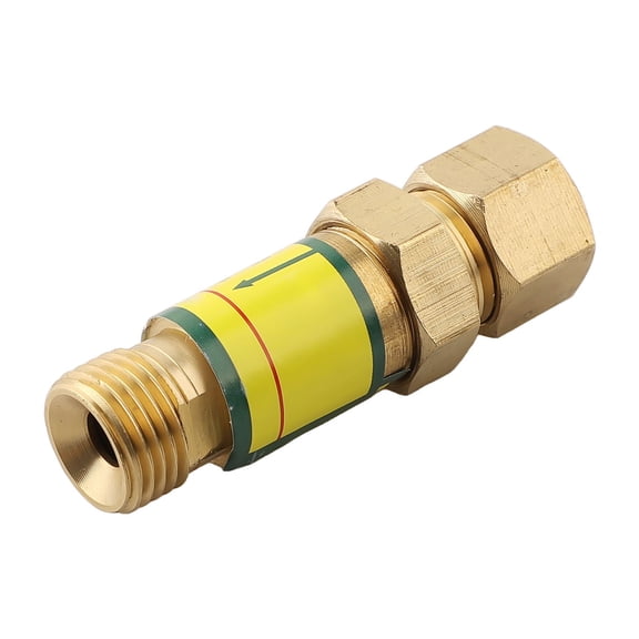 1Pc Gas Welding Oxygen/Acetylene/Methane Flashback Arrestor Automatic Reset 80*20*20 Mm Check Valves Welding Accessories Tools A Smile Home