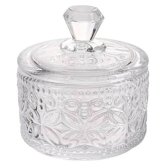 1Pc Glass Candy Jar with Lid Clear 67.5x73mm for making