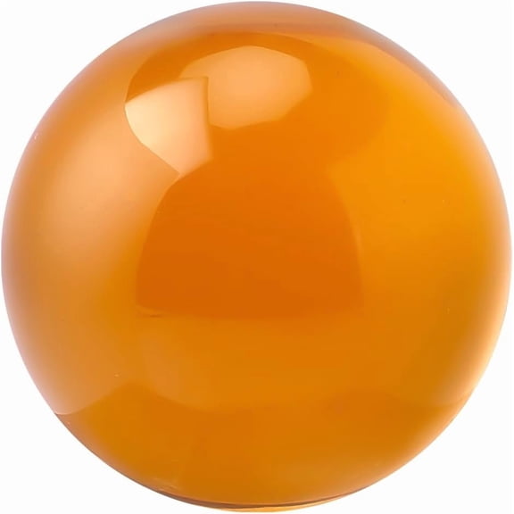 1Pc Glass Display Decorations Ball Round Orange 40mm for DIY